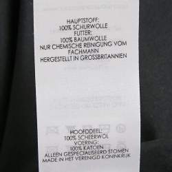 Pre Owned Victoria Beckham Black Wool Strapless Corset Top M