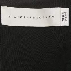 Pre Owned Victoria Beckham Purple Crepe Sheath Midi Dress S