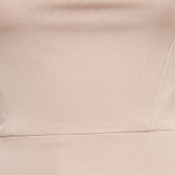 Pre Owned Victoria Beckham Light Pink Stretch Crepe Sheath Dress S