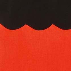 Pre Owned Victoria Beckham Red /Black Crepe Sleeveless Mini Dress XS