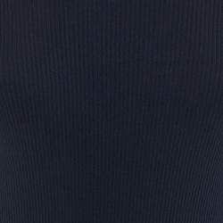 Pre Owned Victoria Beckham Navy Blue Jersey Knit Frill Detail Mini Dress M