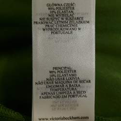 مملوكة مسبقًا Victoria Beckham Green Jersey Ruched Maxi Dress M