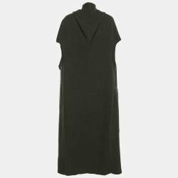 مملوكة مسبقًا كاب فيكتوريا بيكهام صوف أخضر مقاس صغير (سمول)