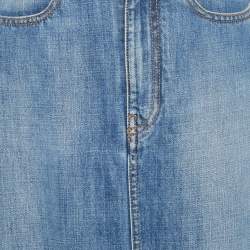 مملوكة مسبقًا Victoria Beckham Blue Wash Denim Skirt S