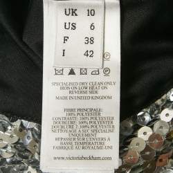 مملوكة مسبقًا Victoria Beckham Gold/Silver Sequin Cami Top M