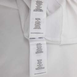 Pre Owned Victoria Beckham White Knit T-Shirt M