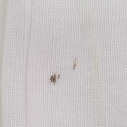 Pre Owned Victoria Beckham White Knit T-Shirt M