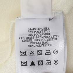 Pre Owned Victoria Beckham Daisy White Crepe Tie Neck Maxi Dress M