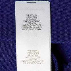 مملوكة مسبقًا Victoria Beckham Navy Blue Jersey Knit Sheath Dress L