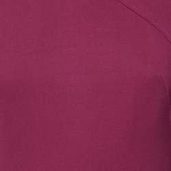 Pre Owned Victoria Beckham Magenta Crepe Sheath Dress M