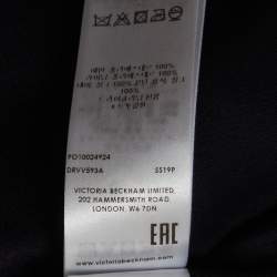 Pre Owned Victoria Beckham Black/Yellow Printed Crepe Wrap Mini Dress S