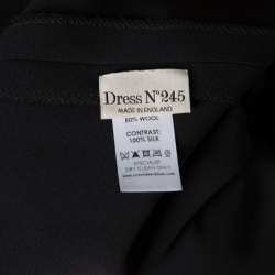 Pre Owned Victoria Beckham Black Double Crepe Cutout Detail Sleeveless Maxi Dress S