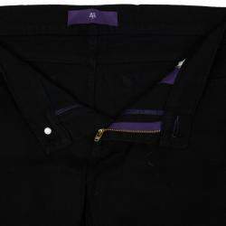 Pre Owned Victoria Beckham White Star Bootcut Jeans M