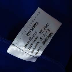 Pre Owned Victoria Beckham Color Block Crepe Sheath Dress S