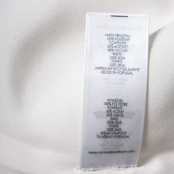 Pre Owned Victoria, Victoria Beckham Monochrome Crepe Overlay Detail Dress M