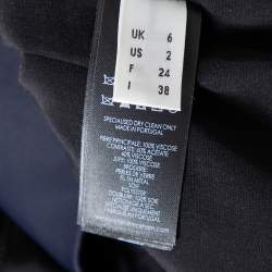 Pre Owned Victoria Victoria Beckham Black Insect Embroidered Mini Dress S