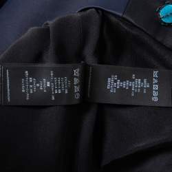 Pre Owned Victoria Victoria Beckham Black Insect Embroidered Mini Dress S