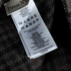 Pre Owned Victoria Beckham Colorblock Plaid Wool & Silk Sleeveless Dress S