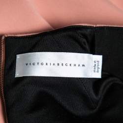 Pre Owned Victoria Beckham Pale Pink Knit Sleeveless Sheath Dress M