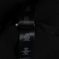 Pre Owned Victoria Beckham Black Crepe Plunging Neck Sleeveless Midi Dress M
