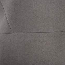 Pre Owned Victoria Beckham Grey Wool Shift Midi Dress L