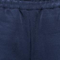 Pre Owned Victoria Victoria Beckham Navy Blue Rib Knit Flared Track Pants M