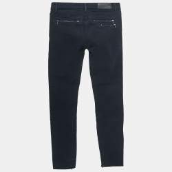 Pre Owned Victoria Beckham Navy Blue Denim Slim Fit Jeans S Waist 25"