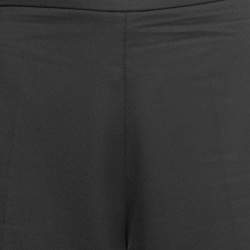 Pre Owned Victoria Beckham Black Wool Straight Leg Trousers L