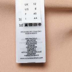 Pre Owned Victoria Beckham Multicolor Crepe Sleeveless Midi Dress M