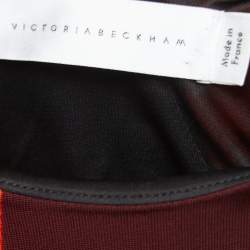 Pre Owned Victoria Beckham Multicolor Crepe Sleeveless Midi Dress M