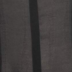 Pre Owned Victoria Beckham Black Synthetic Flared Midi Dress M