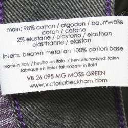 Pre Owned Victoria Beckham Grey Denim Glitter Detail Skinny Jeans M Waist 28"