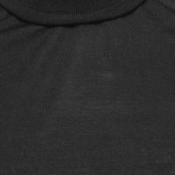 Victoria Beckham Black Wool Knit Turtleneck Sleeveless Top S