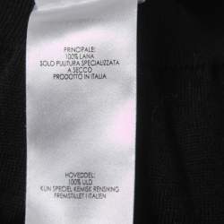 Victoria Beckham Black Wool Knit Turtleneck Sleeveless Top S