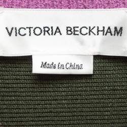 Pre Owned Victoria Beckham Multicolor Knit Sleeveless Tank Top M