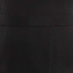 Pre Owned Victoria Beckham Black Silk Blend Belted Maxi Dress S