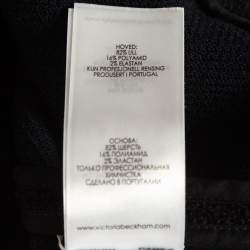 Pre Owned Victoria Beckham Black Wool Blend Knit Sleeveless Top M