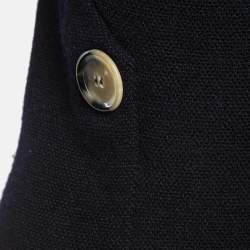 Pre Owned Victoria Beckham Black Wool Blend Knit Sleeveless Top M