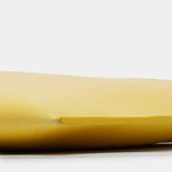 Pre Owned Victoria Beckham Yellow Leather Zip Pouch