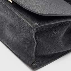Pre Owned Victoria Beckham Black Leather Vanity Crossbody Bag