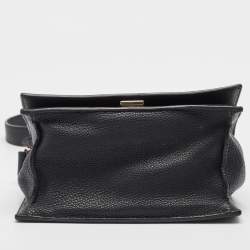 Pre Owned Victoria Beckham Black Leather Vanity Crossbody Bag