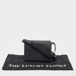 Pre Owned Victoria Beckham Black Leather Vanity Crossbody Bag
