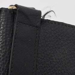 Pre Owned Victoria Beckham Black Leather Vanity Crossbody Bag