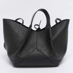 Pre Owned Victoria Beckham Black Leather Mini W11 Tote
