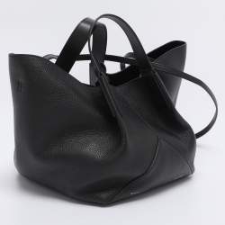 Pre Owned Victoria Beckham Black Leather Mini W11 Tote