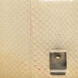 Pre Owned حقيبة فيكتوريا بيكهام متقاطعة من جلد البايثون البيج