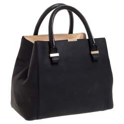 مملوكة مسبقًا Victoria Beckham Black Leather Quincy Tote