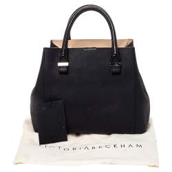 مملوكة مسبقًا Victoria Beckham Black Leather Quincy Tote