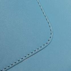 Pre Owned Victoria Beckham Baby Blue Leather Crossbody Bag
