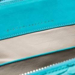 Victoria Beckham Turquoise Python Seven Satchel